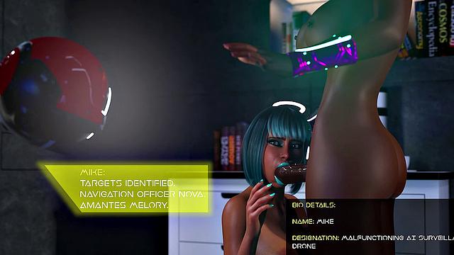 Futa3dX - gorny Blue Hair Wants To Suck On Futa Cock