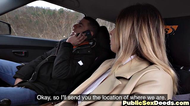 Amateur driving student gets fucked