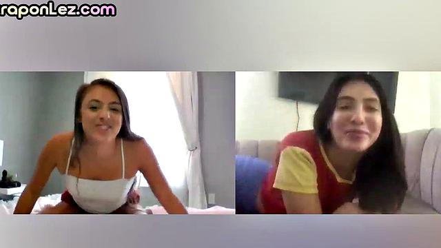 Webcam small-titted dirty dykes masturbate wildly