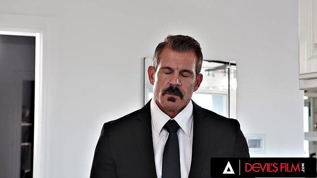 DEVILS FILM - Adira Allure Strap On Gets Lucy Lotus Ready Before Husband Joins For Anal DP