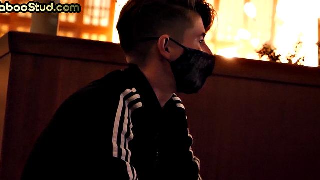 Weird stepbro sucks cock outdoor in stepbrother fantasy