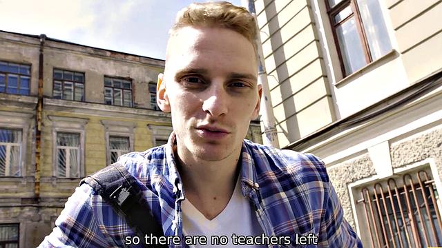 TUTOR4K. Sex with a guy is better for English tutor than problems with law