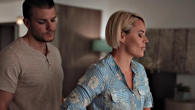 Sinning stepmom pounded by stepson's hard cock on couch