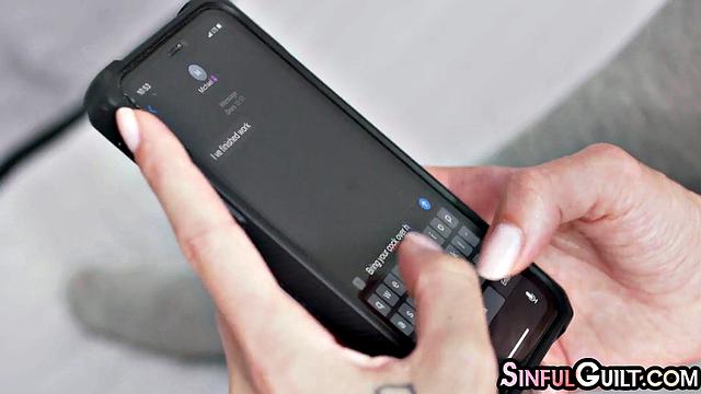 Nasty hot brunette doggyfucked by lover