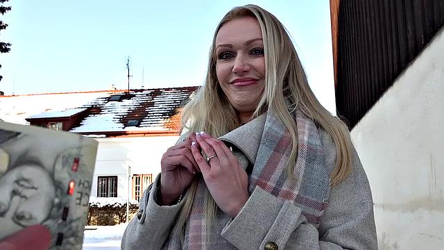 A busty British housewife get pounded hard in doggystyle outdoors