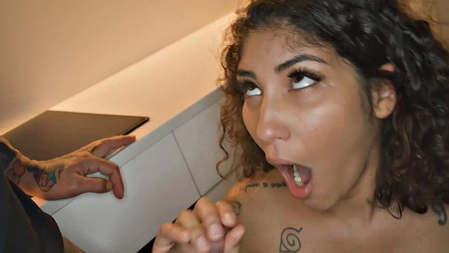 Mesmerizing dark haired goddess Afrodita has a monumental culo ripe for a rough tear up session in full HD porn!