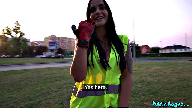 Litter Picker Gets Fucked In the Woods