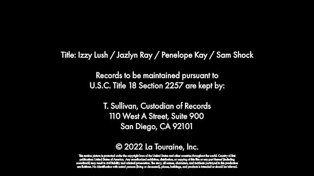 The bride, Izzy Lush, invites her EX over to fuck her friends Jazlyn Ray & Penelope Kay before her ceremony