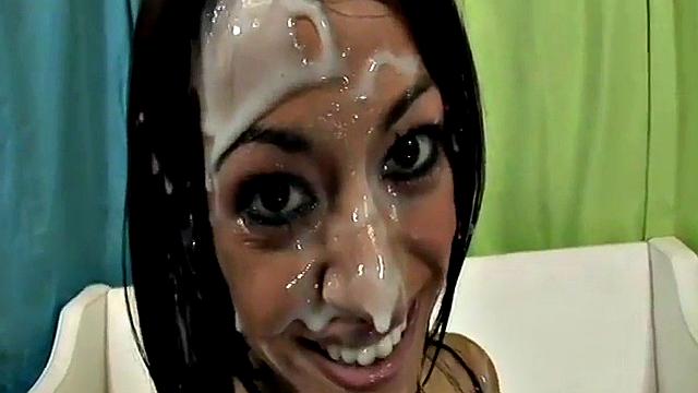 Rachel Milan sucking in dirty fetish scene