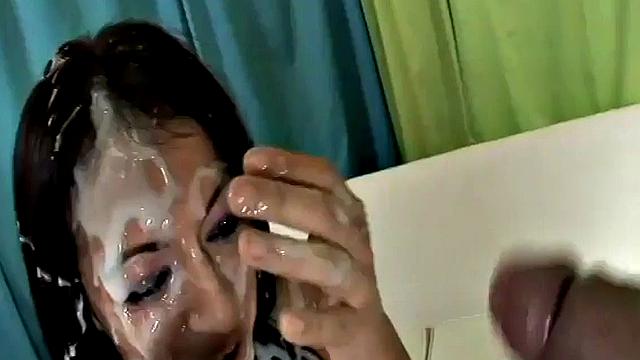 Rachel Milan sucking in dirty fetish scene