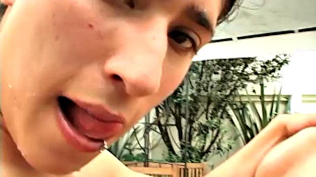 Latin twinks JuanCarlos and Jimmy in an outdoor setting, where the two horny boys kiss and strip naked. Both boys pack big uncut cocks, and it's Juan that uses his on Jimmy's skinny little butt.