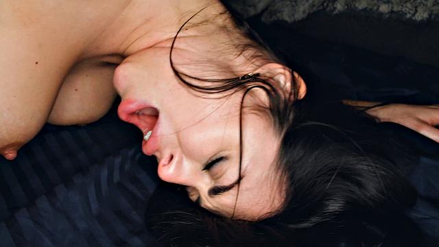 Beautiful dark haired huge-boobed pornographic star Sapphire Astrea greets Jason Carrera with a warm, tempting smile - a must-see XXX scene!