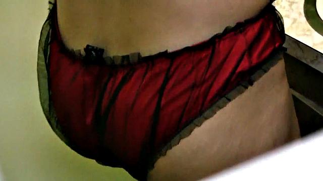 Victoria showing tits while doing makeup