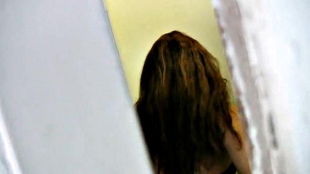 Victoria showing tits while doing makeup