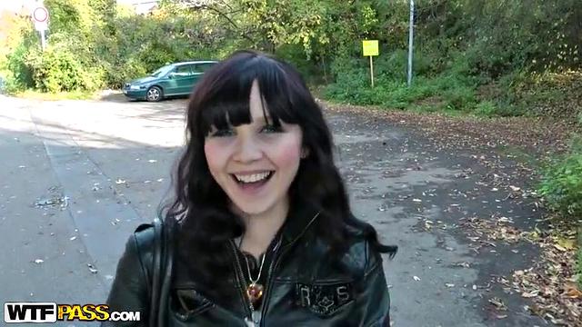 Young pretty girl tries porn