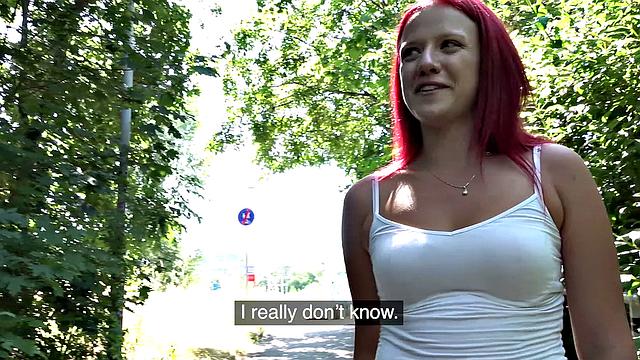 Redhead Fucked in Shade