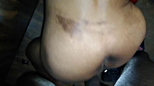 Texas BBW Ebony MILF gets her tight pussy pounded in close-up POV doggystyle action