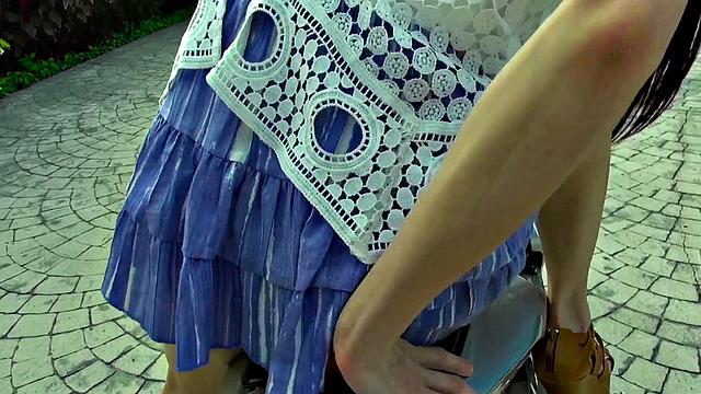 Kandi's hot outdoor fuck adventure with a messy facial finish