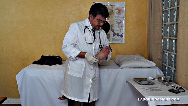 Cute and sexy Asian twink Vahn Valdez visits Doctor Tickles for his annual exam. This ticklish Asian boy has no idea what's in store for him.