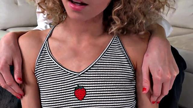 21yo gives POV HJ in CFNM 3some with her bestie