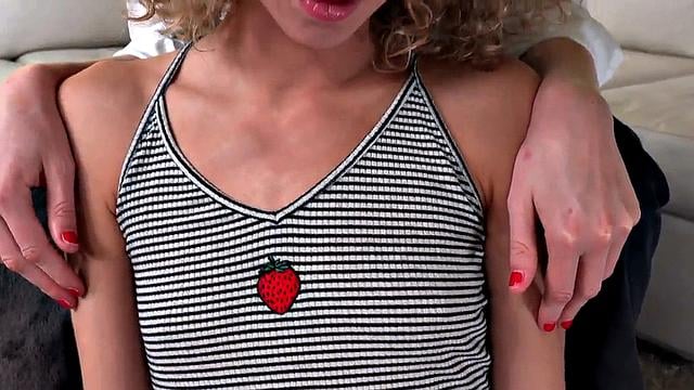 21yo gives POV HJ in CFNM 3some with her bestie