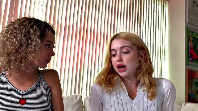 21yo gives POV HJ in CFNM 3some with her bestie