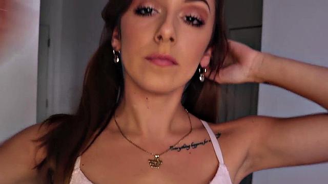 POV 21yo bae enjoys sucking nice cock while jerking it