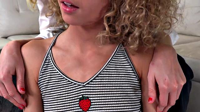 21yo newbie learns to jerk and ride in amateur POV 3some