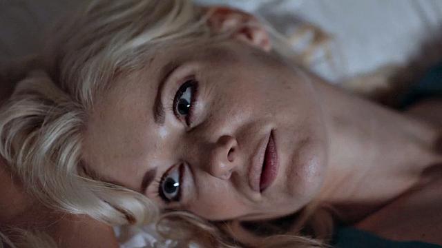 Strapon babe lesbians enjoy passionate sex on the bed