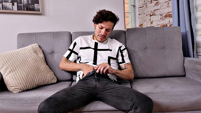 Watch Andy Stevens take charge in this hot gay hookup