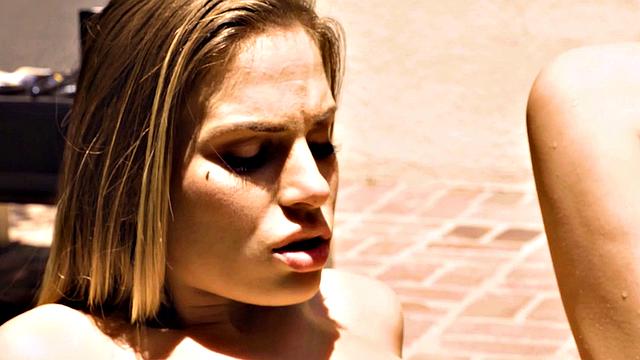 Nymph enjoys taboo with BFs dad on hot summer day