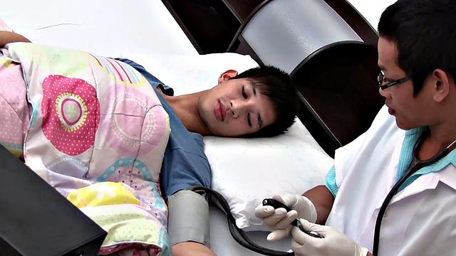 Asian gets smashed by doctor in tight asshole