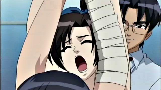 Anime teen bound by nuns then punished