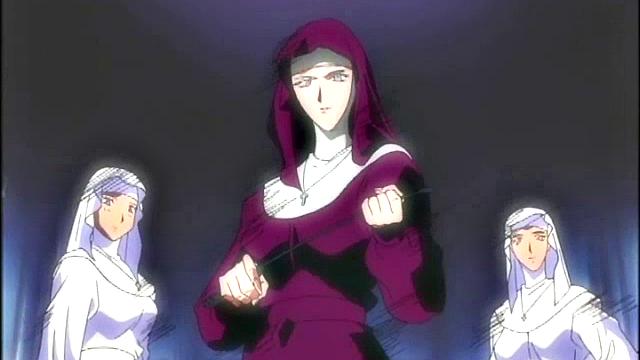 Anime teen bound by nuns then punished