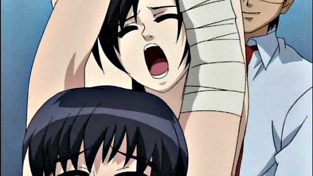 Anime teen bound by nuns then punished