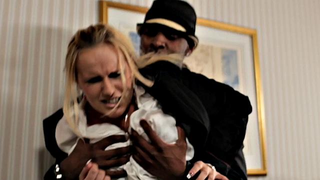 IR office anal MILF fucked by BBC in ass and tits