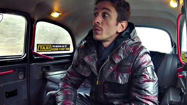 Smalltits blonde cabbie rides in both cowgirl ways