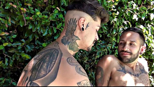 кендро и майло устраивают грязный жаркий секс у бассейна