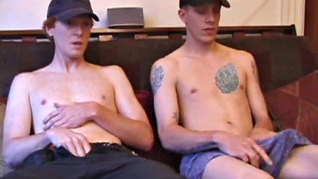 When Shane hooks up with Dane at the skate park, he has no idea what kind of an afternoon he's in for. After heading indoors, the guys stroke their cocks separately, while taking their clothes off, a few pieces at a time.