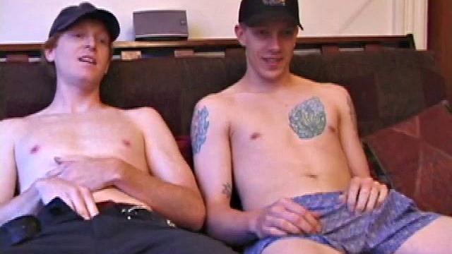 When Shane hooks up with Dane at the skate park, he has no idea what kind of an afternoon he's in for. After heading indoors, the guys stroke their cocks separately, while taking their clothes off, a few pieces at a time.