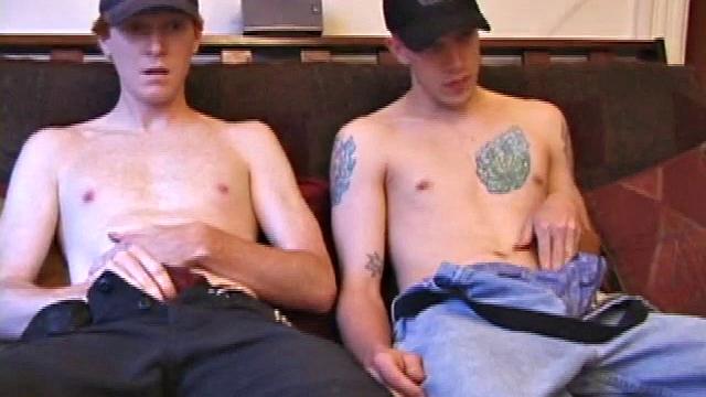 When Shane hooks up with Dane at the skate park, he has no idea what kind of an afternoon he's in for. After heading indoors, the guys stroke their cocks separately, while taking their clothes off, a few pieces at a time.