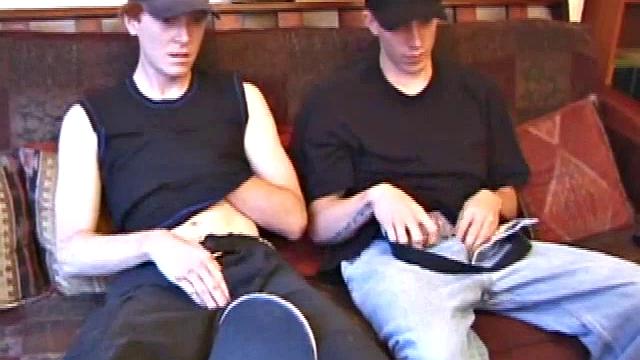 When Shane hooks up with Dane at the skate park, he has no idea what kind of an afternoon he's in for. After heading indoors, the guys stroke their cocks separately, while taking their clothes off, a few pieces at a time.