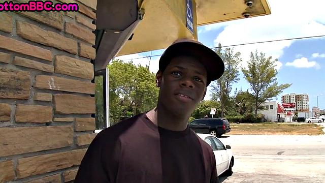 Black thug gaping after riding white guy's dick