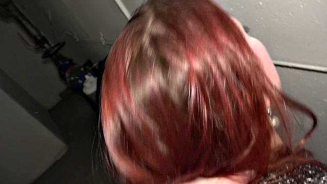 A red-haired babe take it hard in POV with her amazing body