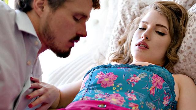 Big-titted babe passionately fucked by her BF after blowjob