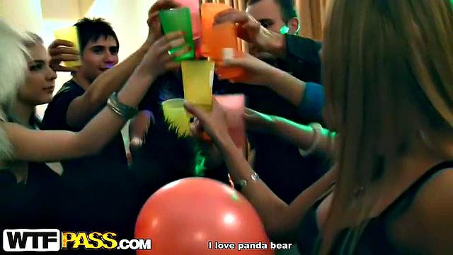 Hot party with pretty gals