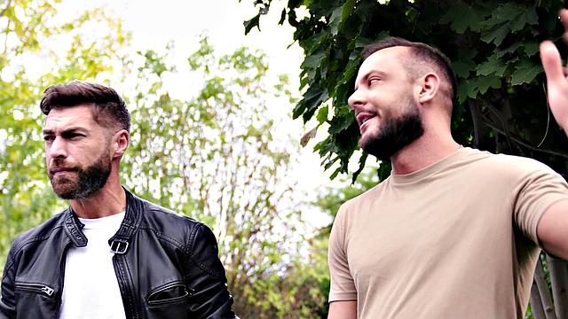 HETEROFLEXIBLE - Curious Buddies Sir Peter & Only Matt Get Aroused In Hot Tub While Jerking Off