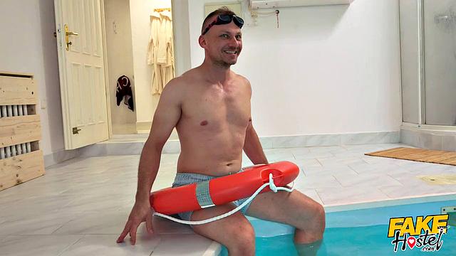 Poolside Pumping In Ass