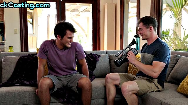 Amateur tattooed jocks fuck each other at home