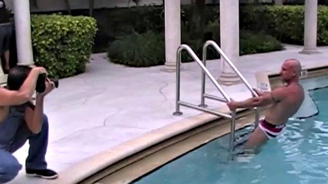 Take a front row seat at Club Ft. Lauderdale and watch as Victor Cody films "Pool Pounding" for barebackmedaddy.com.